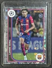 LAMINE YAMAL 2023-24 TOPPS CHROME MERLIN UCC #27 ROOKIE VINTAGE MERLIN REFRACTOR