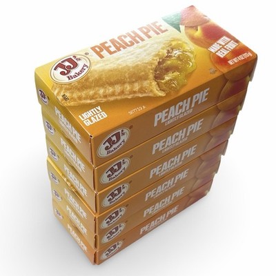JJ's Bakery Classic Glazed Fruit & Cream Pies   4 oz, 6 Pack | Choose Flavor