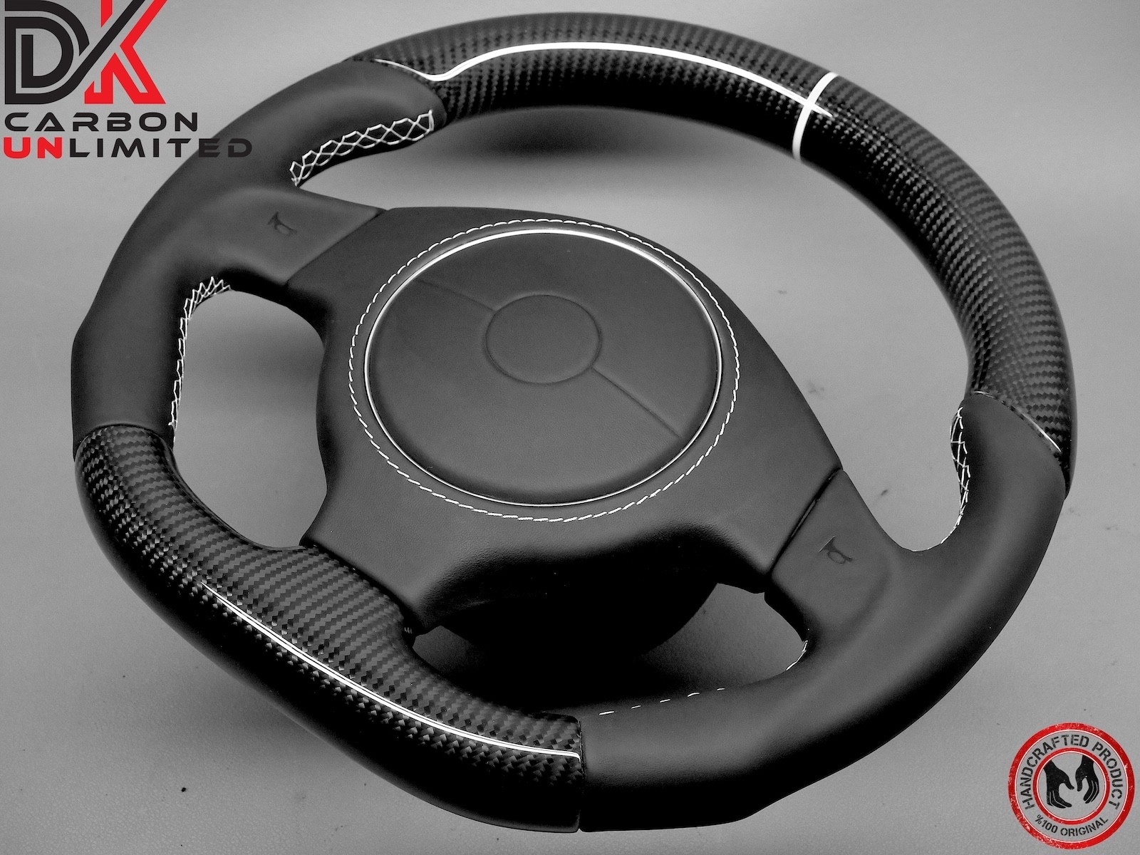Lamborghini Murcielago LP640 LP650 LP670 White Ring Carbon Steering Wheel v3