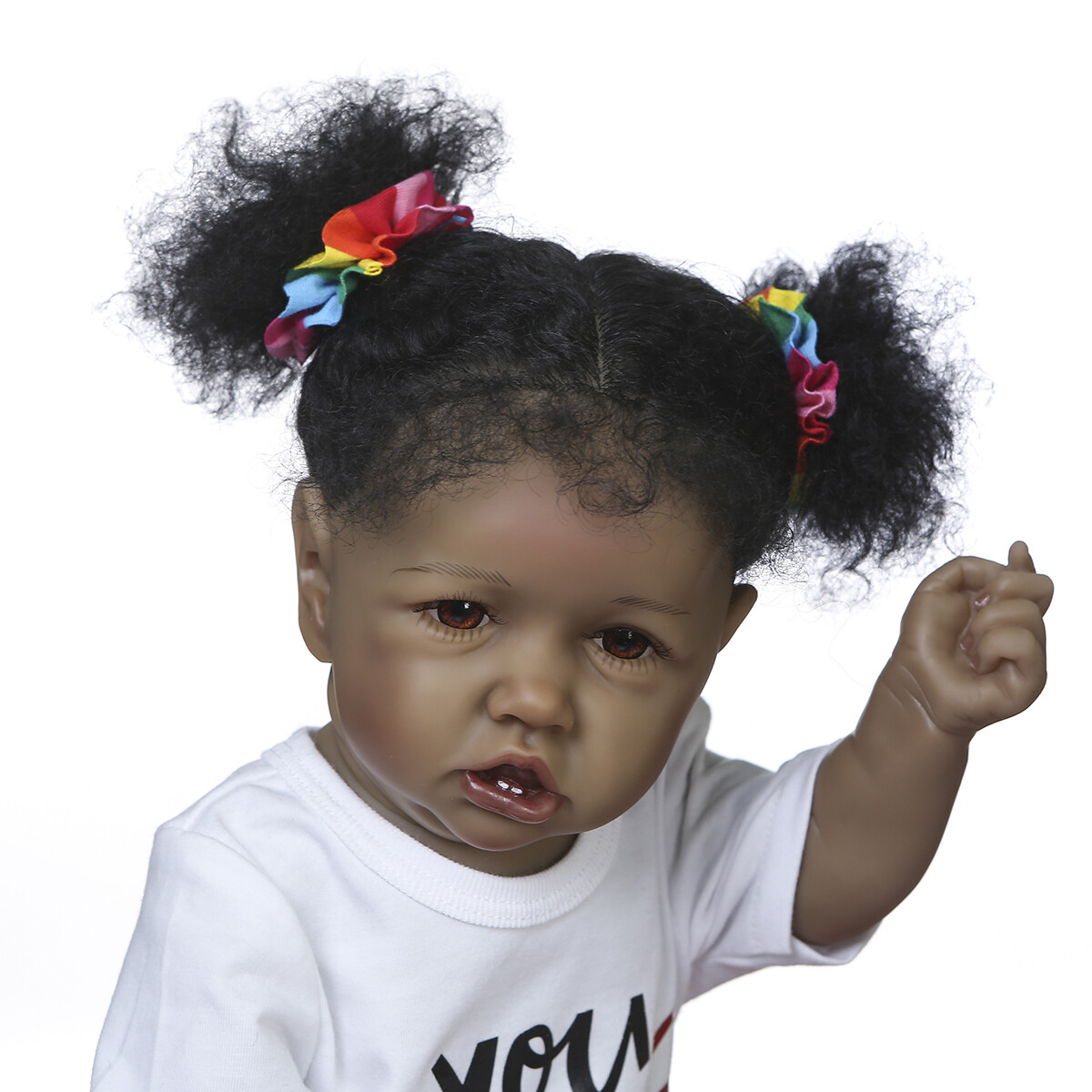 Boneca Bebê Reborn Afro Americana Reborn Baby Dolls, NCol