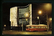 Train Railroad Trolley postcard PCC #4593 Toronto, Canada