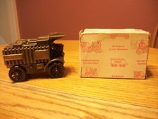 Vintage 1906 Mack Truck Metal Coin Bank with Original Box