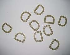 New 10pcs Plastic D rings Buckles Tan For 1 inch 25mm Molle Webbing