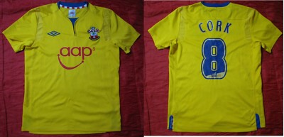Jack CORK #8 SOUTHAMPTON FC Saints away jersey shirt UMBRO 2011