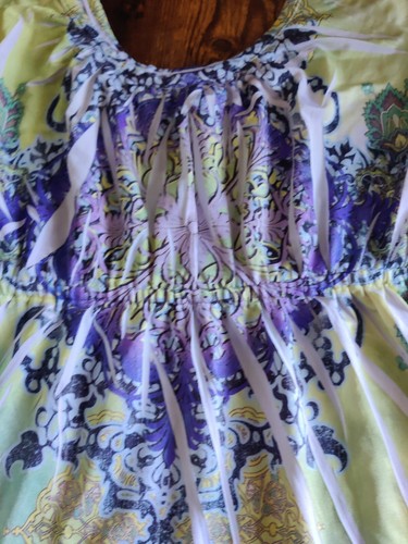 KIARA Dress Women's Size S Floral Short Floral Sleeveless Psychedelic Festival - Picture 2 of 7