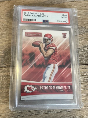 2017 Panini Rookies & Stars R&S - Patrick Mahomes - Rookie Card RC #201 - PSA 9 