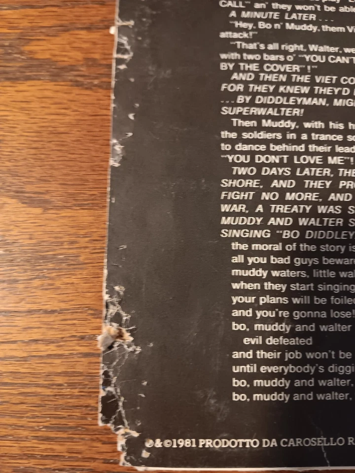 СУПЕР БЛЮЗ ОБЪЕДИНИТЬ СИЛЫ ИТАЛИИ 1981 BO DIDDLEY, ГРЯЗНЫЕ ВОДЫ, МАЛЕНЬКИЙ УОЛТЕР ВИНИЛ - Изображение 4 из 4