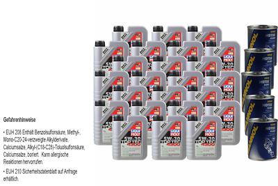 24L Motoröl Liqui Moly Top Tec 4300 5W-30 5x MANNOL Motor Flush ADDITIV