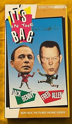 It's in the Bag (VHS, 1989) 1945 Comedy Fred Allen Jack Benny