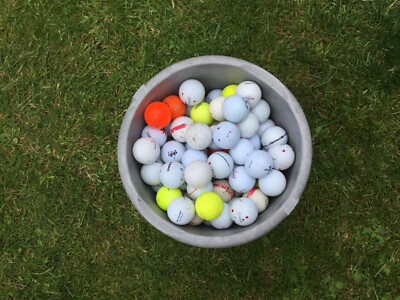 50 x Übungsgolfbälle - alle Fabrikate.