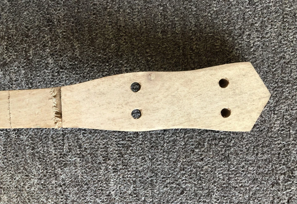 Harmony Banjo Neck Blank 5-String Head Drilled&Fret Cut Raw Blank Neck ZB5UDRFS - Image 2 of 4