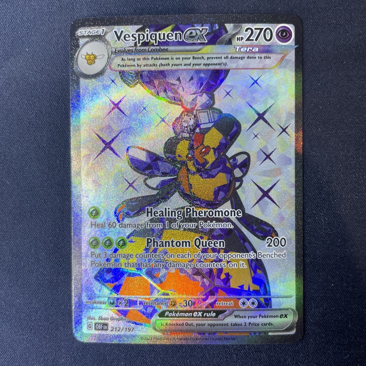 Vespiquen ex 212/197 OBF Obsidian Flames Ultra Rare Pokemon Card - T109