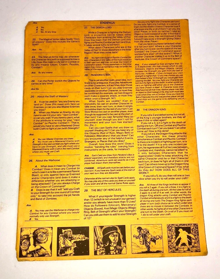 Talisman The Magical Quest Game Pieces/ Parts - Image 4 of 4