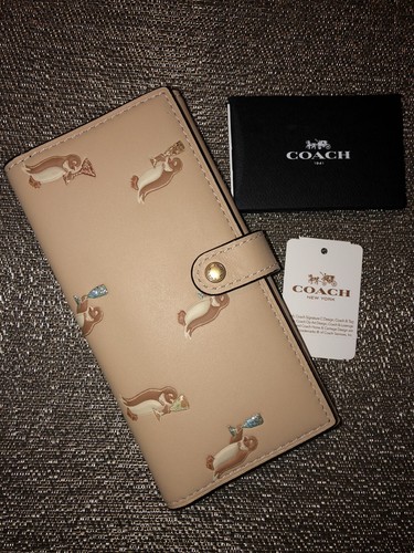 COACH 1941 Slim Trifold Wallet PARTY 
