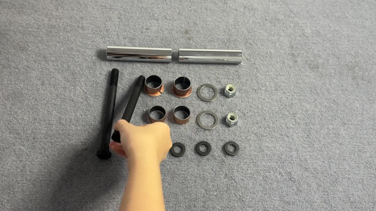 For EZGO TXT/PDS Golf Cart Spindle King Pin Tube Bushings Bolts