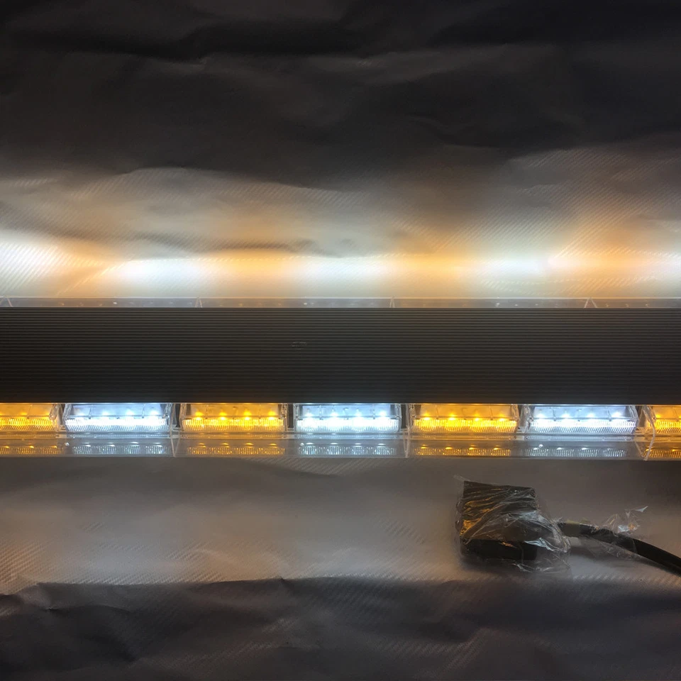 47" LED Amber White Strobe Light Bar Emergency Warning Tow Truck Response New - Изображение 3 из 4