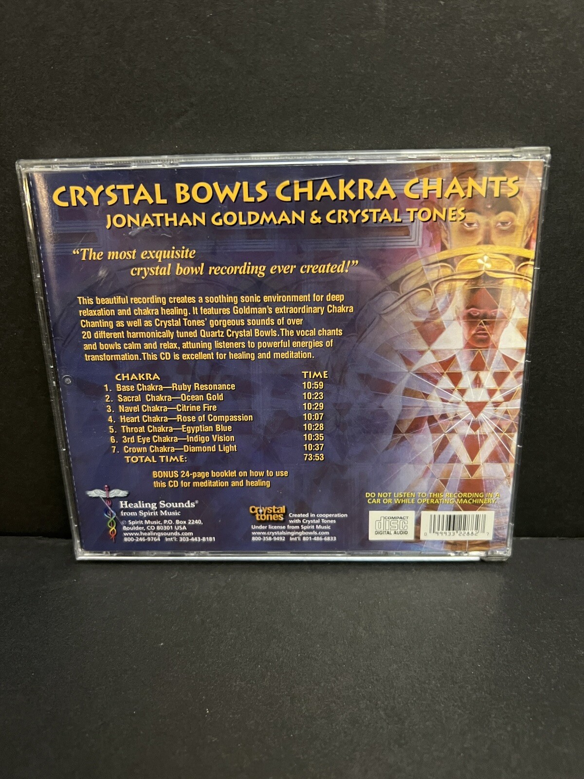 Jonathan Goldman - Crystal Bowls Chakra Chants - Jonathan Goldman CD ...