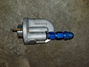 Barnes Dry Sump 90 Deg Filter Housing Adapter Sbc Bbc 327 350