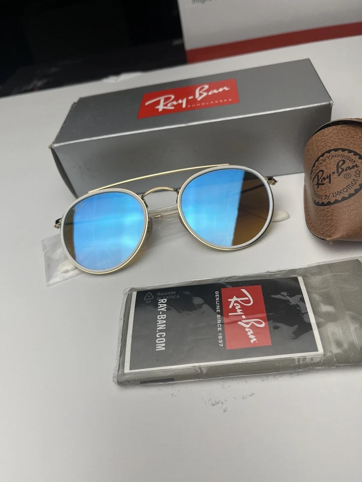 Neu Ray-Ban Round Double Bridge RB3647N Sonnenbrille  - Bild 2 von 4