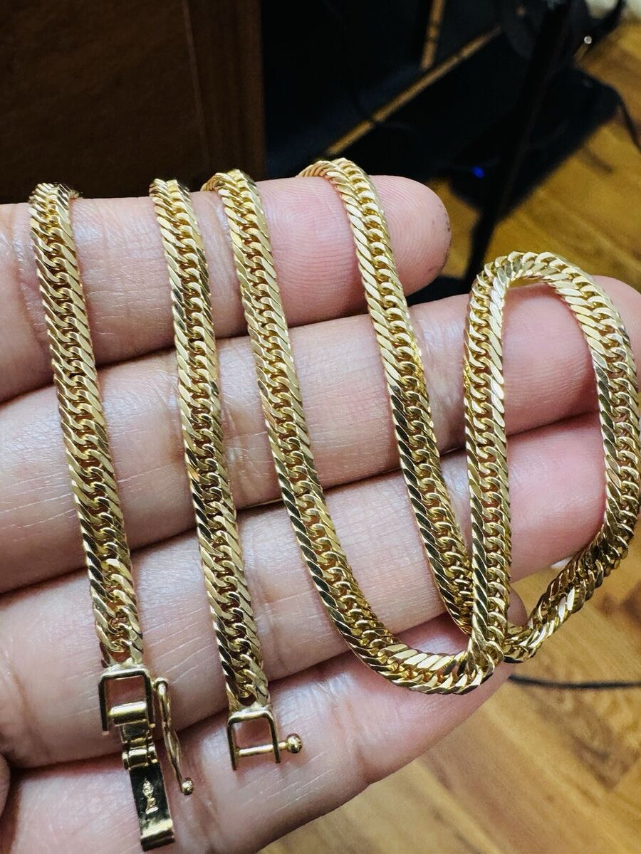 K18 750 Japan Solid Gold Kihei Chain Necklace 40cm 16” long K18 750 Japan Solid Gold Kihei Chain Necklace 40cm 16” long