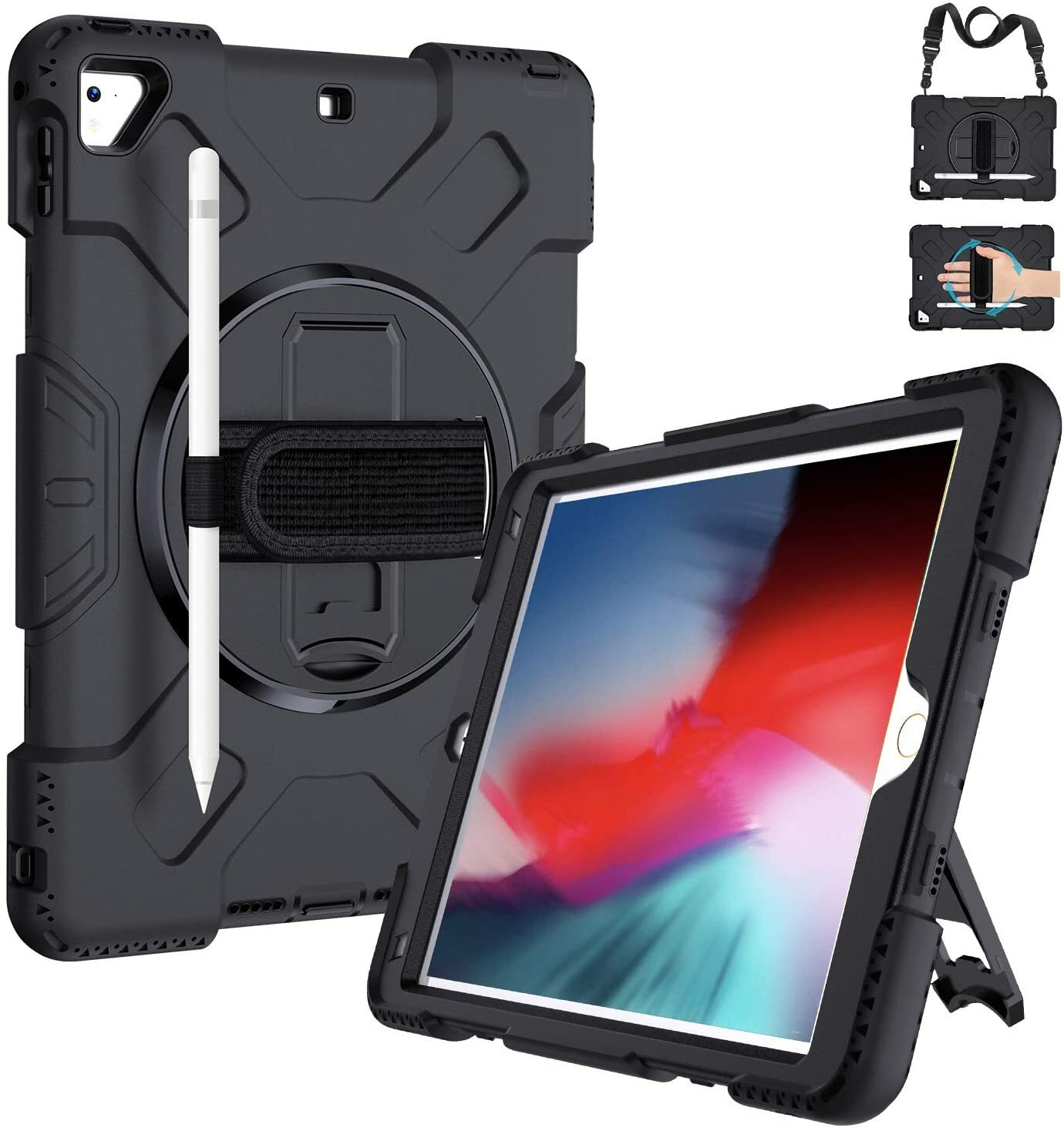 Military-Grade iPad Cases for 5th/6th Gen iPad 9.7 Air 2 Pro 9.7-image