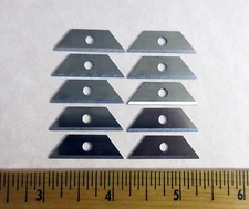 Mini Utility Blades -10 Pack - Box Knife Blade Replacement - 10 pcs Lot 1-1/8" 