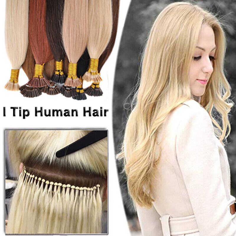 Micro Ring Pre Bonded 100% Remy Real Human Hair Extensions NANO I Tip Stick 1g/s Nowy HOT