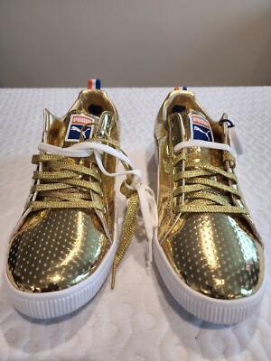 Mens Puma Walt ''Clyde'' Frazier Metallic Gold (New) Size 12 