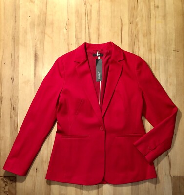Neu Esprit Collection Hochwertiger Stretch Jacke Blazer Anzug Blazer Gr. 40 Rot