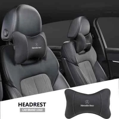 BRANDED Car Seat Headrest Neck Pillow Cushion Rest Mercedes Benz A B C E S ML G GL AMG