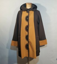Red Rover "dublin" Rain Coat Jacket Black & Gold Xs