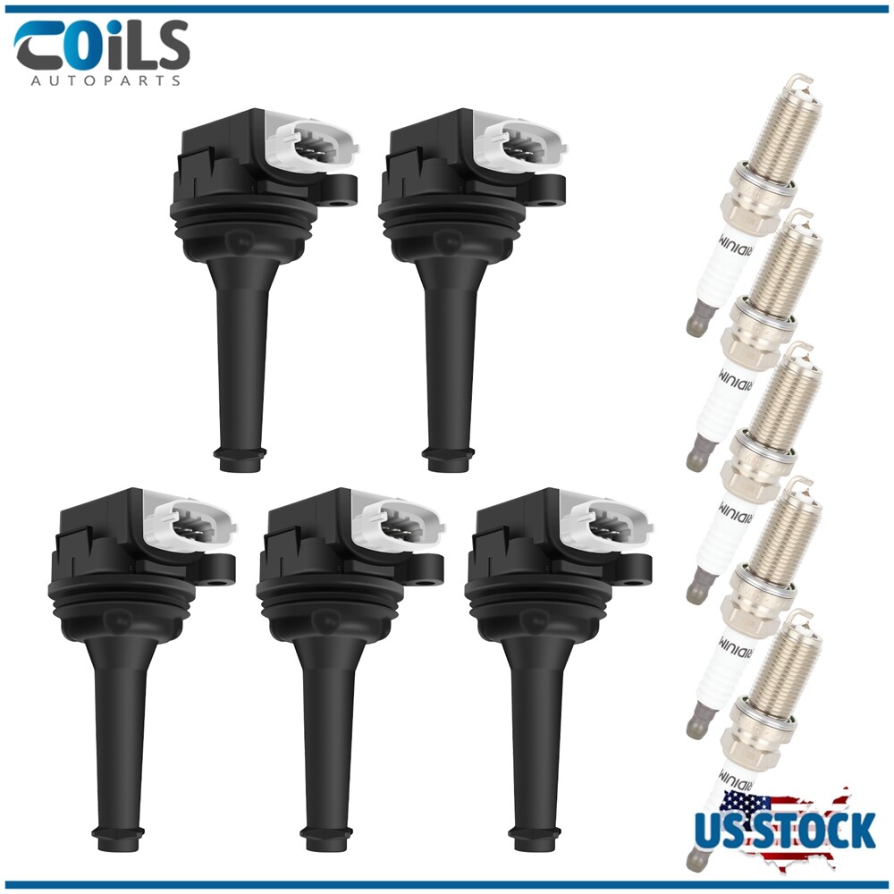 Ignition Coils & Spark Plugs Pack For Volvo C30 S40 S60 V50 V70 XC70 2