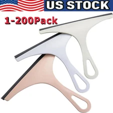 Glass Window Wiper Cleaner Squeegee Shower Screen Mirror Home Blade Brush Lot