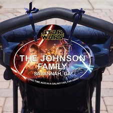 Custom Disney Stroller  Scooter Name Tag - Personalized Family ID Sign Parks