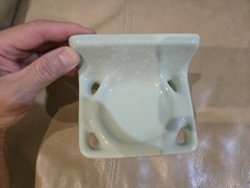 Vintage Porcelain Ceramic Soap Tooth Brush Holder, Light Olive Green