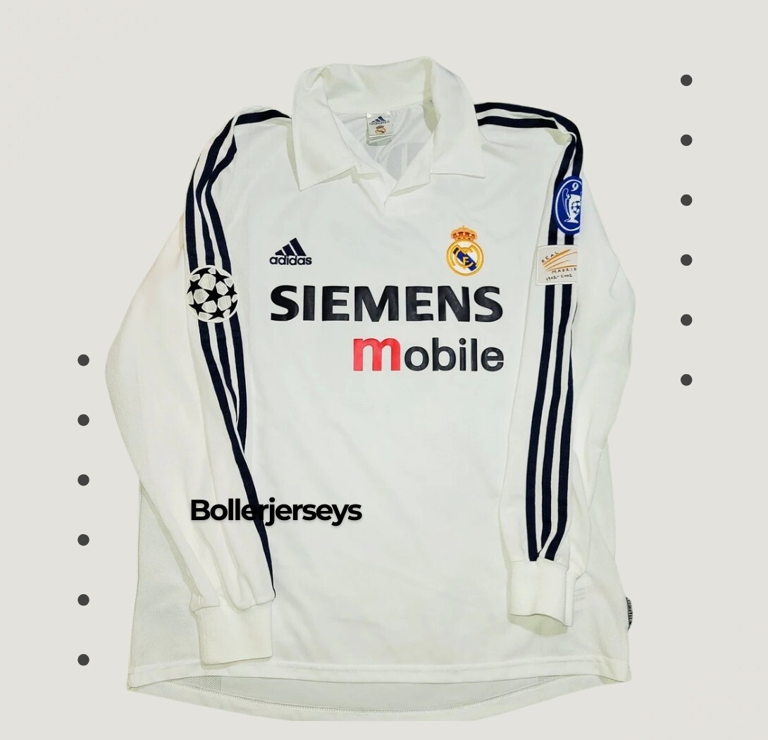 Real Madrid UCL Final 2002-2003 Retro Classic Jersey Long Real Madrid UCL Final 2002-2003 Retro Classic Jersey Long