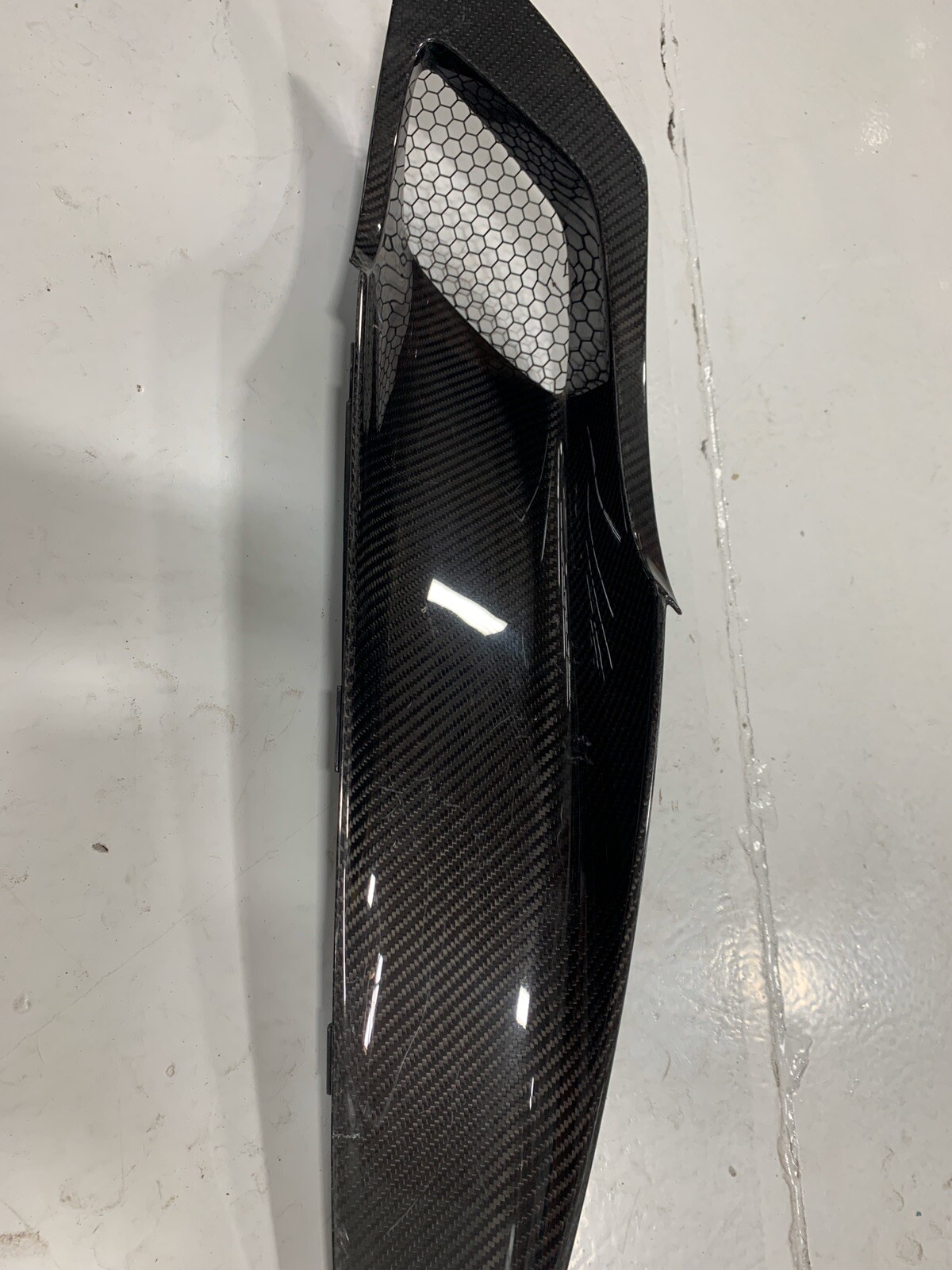 MCLAREN 720S DRIVER LEFT SIDE REAR AIR INTAKE CARBON FIBER COVER OEM 14AB420CP