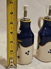 Vintage Cruet Set With Florentine Lemon On White & Navy Blue Background 6.75" H — photo 9