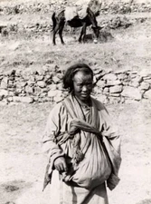 Khampa Woman From East Tibet Bhutan 1933 OLD PHOTO