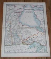 1907 ANTIQUE MAP  OF HUDSON / JAMES BAY / CHURCHILL NUNAVUT ONTARIO MANITOBA