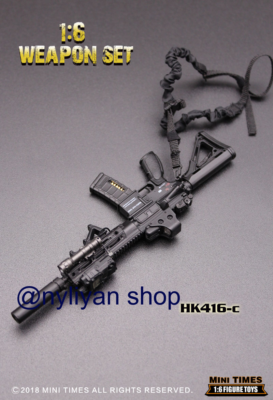 Mini times toys HK416C 1/6 Male Gun Rifle Weapon Model Fit 12inch