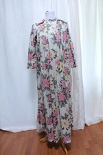 VTG Bete Inc Collection Honolulu Hawaii Designer Muumuu Floral Womens Sz 12