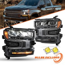 BRYGHT Full LED Headlights For 2019-2021 Chevy Silverado 1500 Headlamps LH&RH