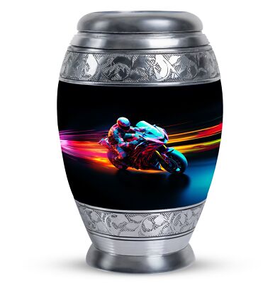 Bike Urn for Human Ashes, Large Memorial Cremation Urns Adult Female 10 Inch