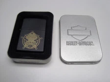 Harley Davidson Sheriff Zippo Lighter w/Original Container