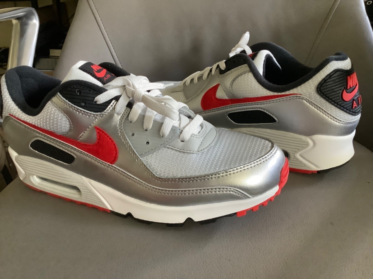 Size 13 - Nike Air Max 90 Icons - Silver Bullet | eBay