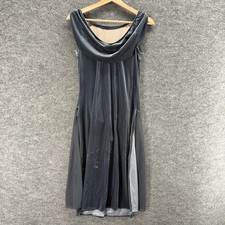 Weissman Dancewear Dress Girls M Medium Gray Sleeveless Lined Nylon Casual