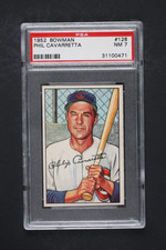 1952 Bowman  Phil Cavarretta #126  PSA 7     Set Break  SHARP !!!