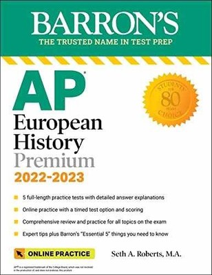 AP European History Premium, - Paperback, by Roberts M.A. Seth - Very Good