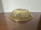 Vintage Federal Yellow Depression Glass Sharon Cabbage Rose 10" Large Fruit Bowl